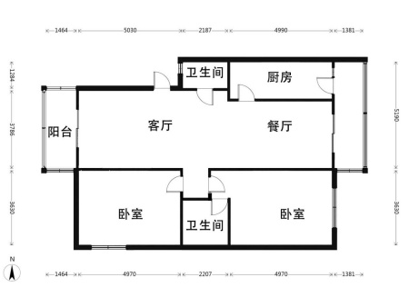 天津南开区134.1㎡大两居住宅转让项目